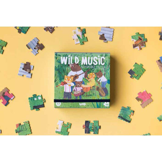 Puzzles de dos caras para niños Wild Music