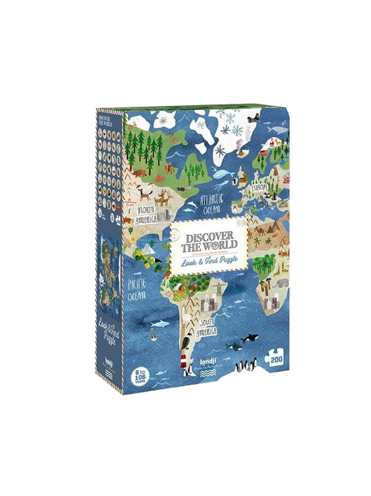 puzzle 200 pieces Discover the World
