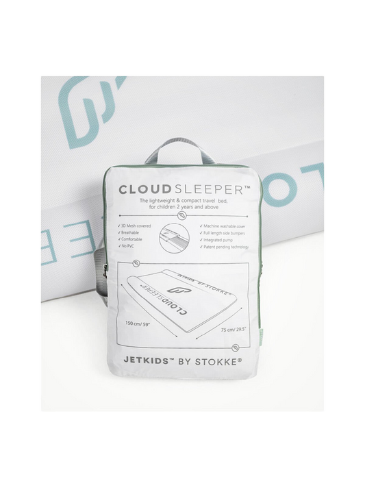 Cloudsleeper Jetkids inflatable travel cot