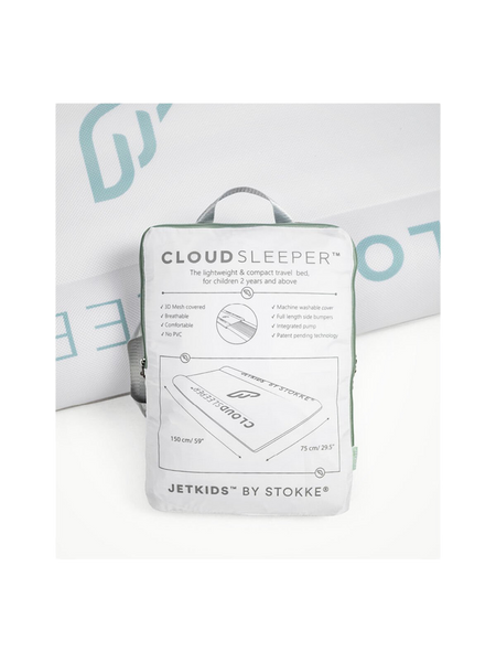 Cloudsleeper Jetkids inflatable travel cot