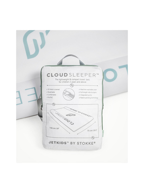 Cloudsleeper Jetkids inflatable travel cot classic