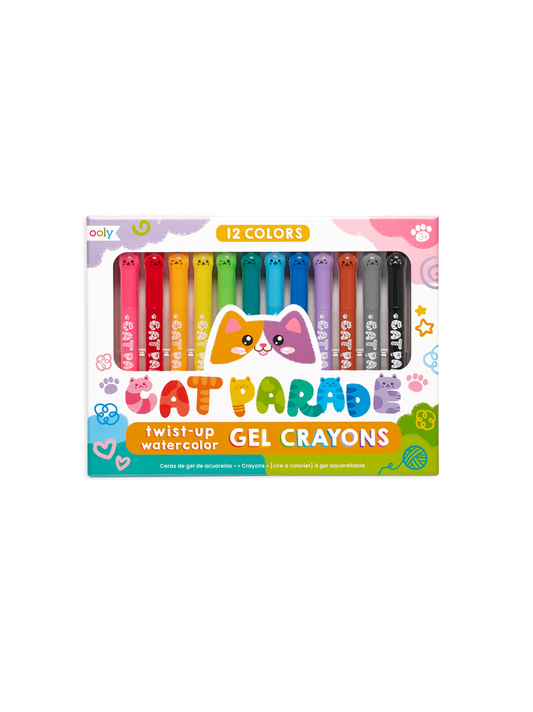 Gel watercolor crayons