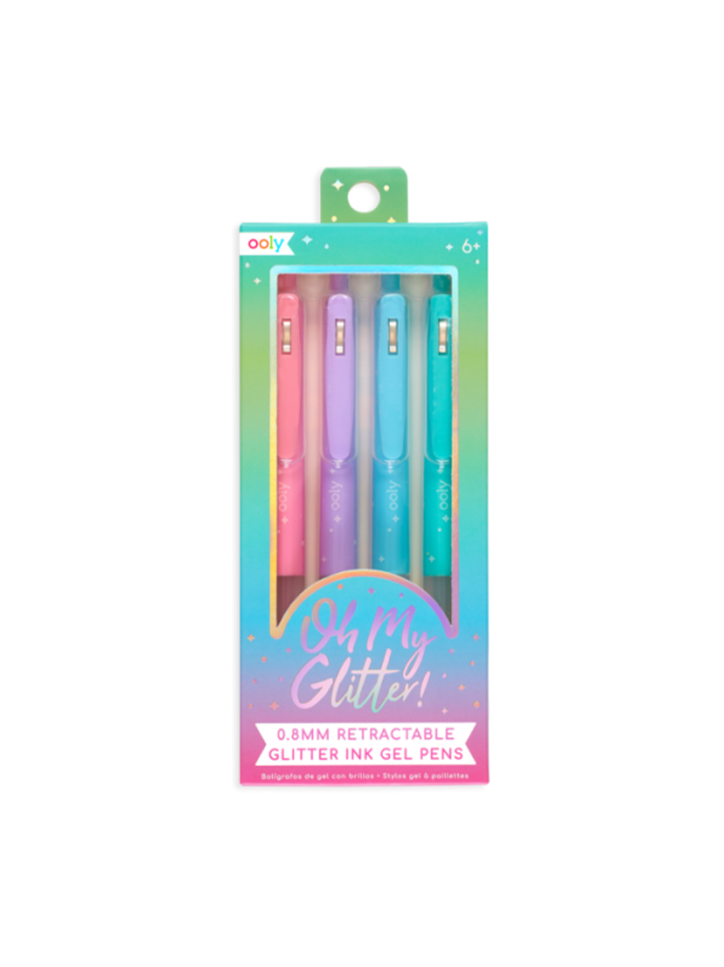 Gel pens with glitter