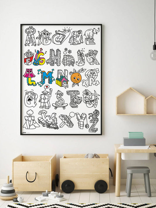 coloring poster 100x70 cm