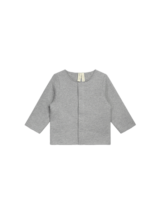 Baby Cardigan zipped sweatshirt grey melange