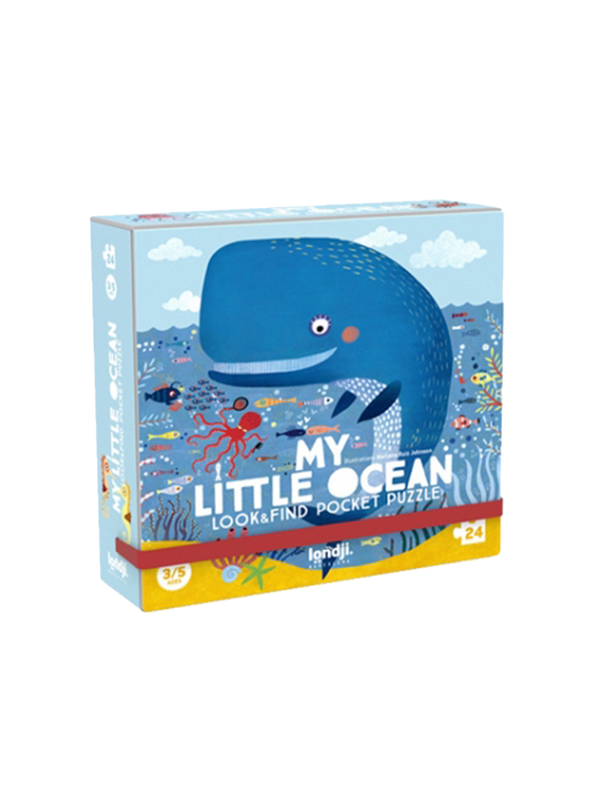 Puzzles de bolsillo para niños de 24 piezas. little ocean