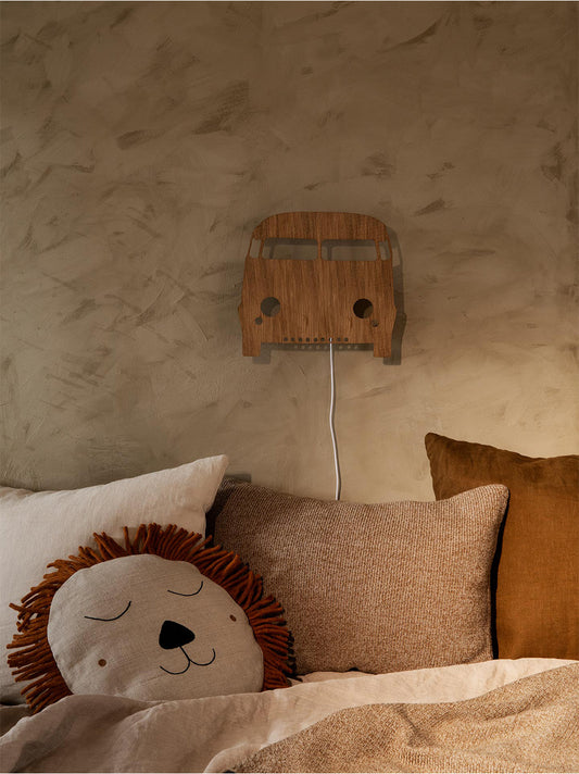 lampada da parete in legno Car Lamp