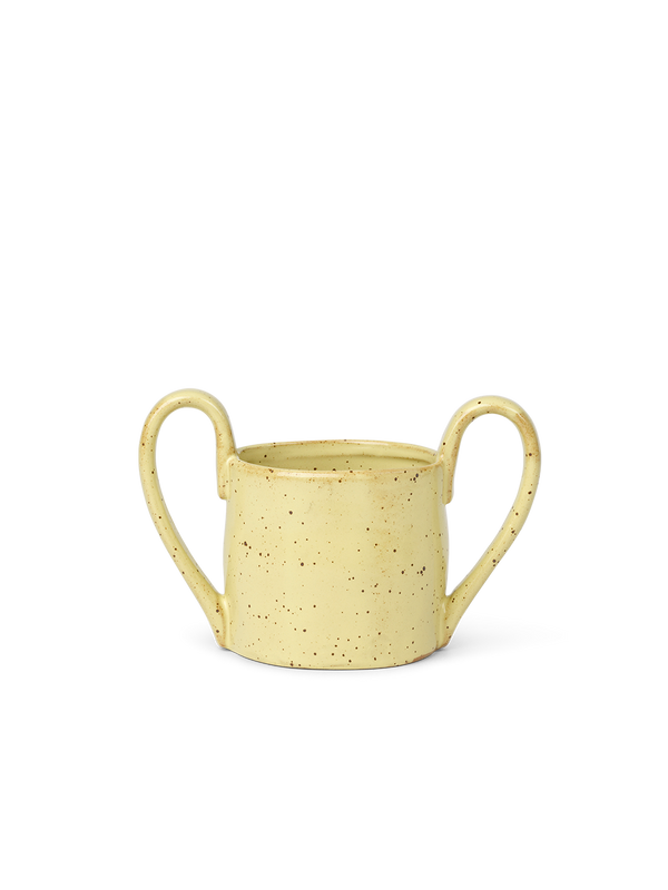Flow Kids Mug with elongated handles yellow speckle