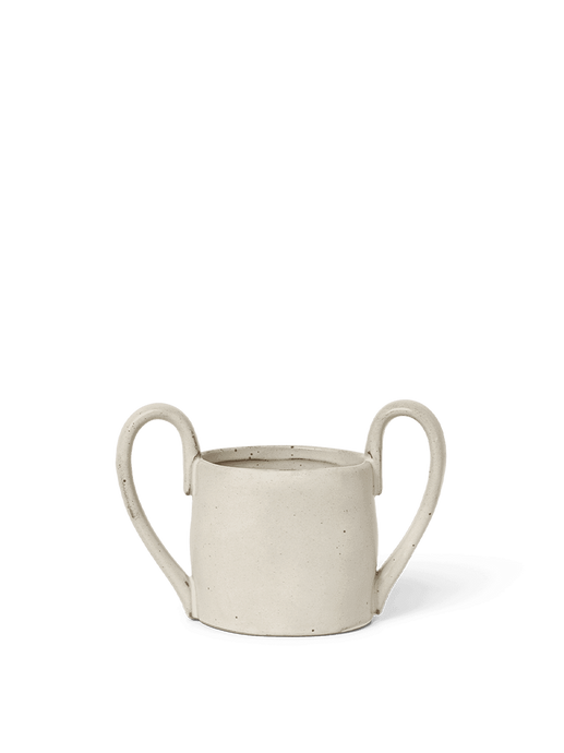 Flow Kids Mug with elongated handles off-white speckle