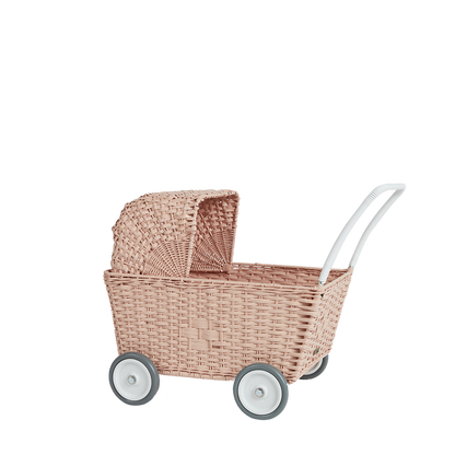 rattan doll trolley Strolley