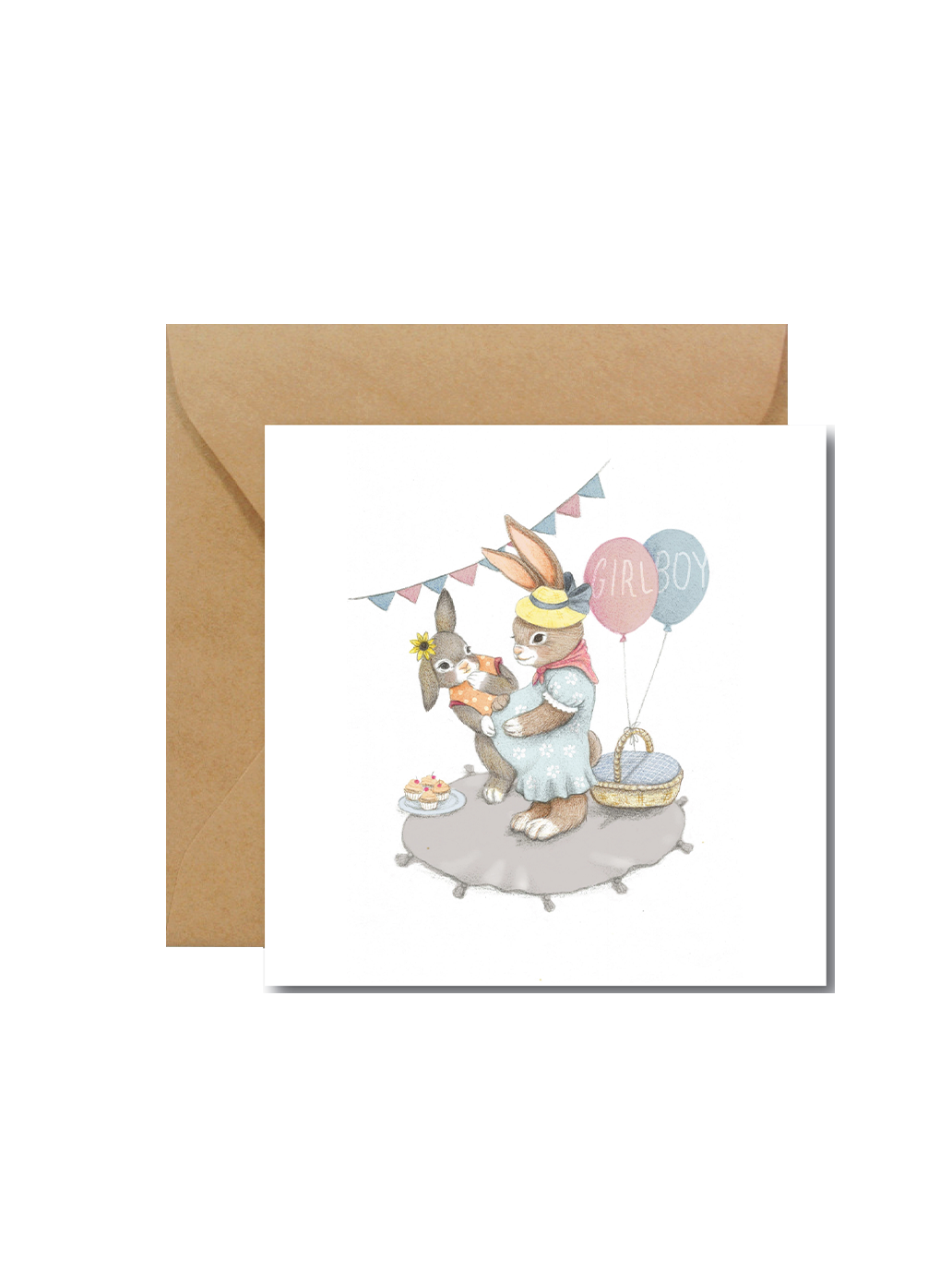 greeting card with envelope