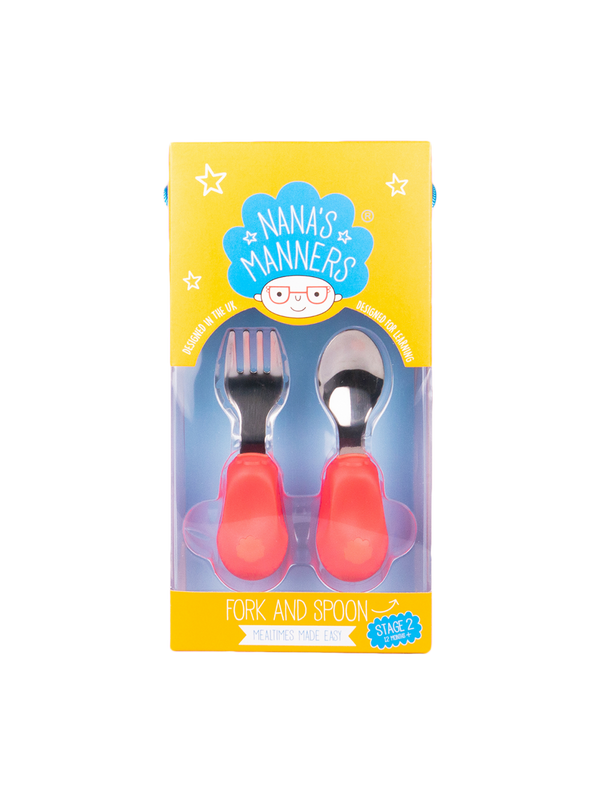 cutlery set for children 1-3 years pink