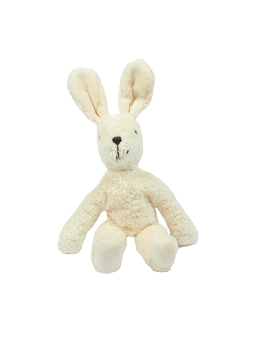 un peluche hecho de algodón orgánico Floppy Animal white rabbit