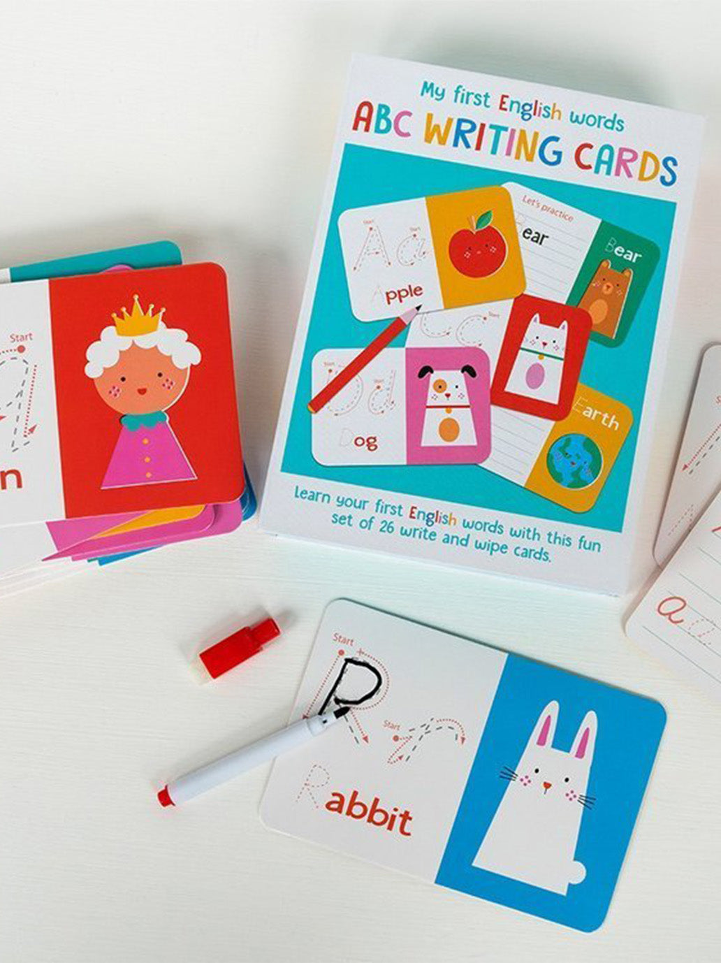 Tarjetas de escritura ABC