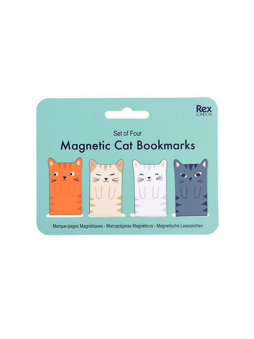 Magnetic bookmarks cat