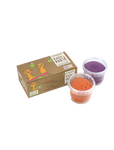 Natural modeling clay 2 colors purple/orange