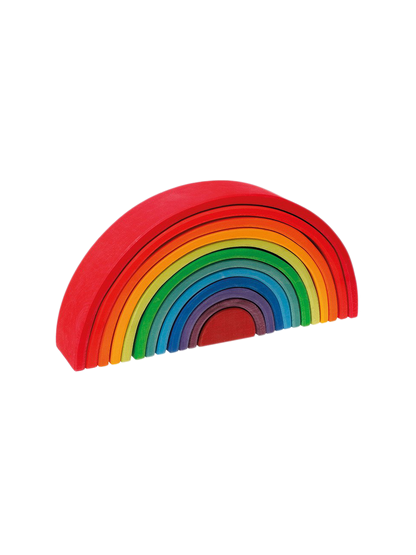Large wooden rainbow 12-pieces
