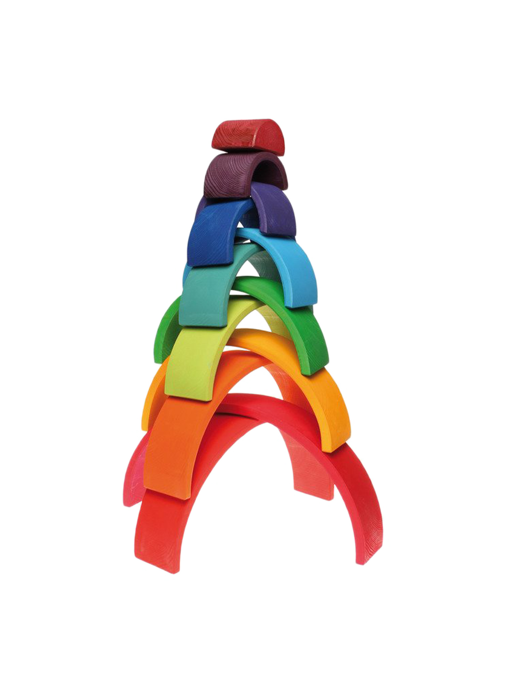 Large wooden rainbow 12-pieces