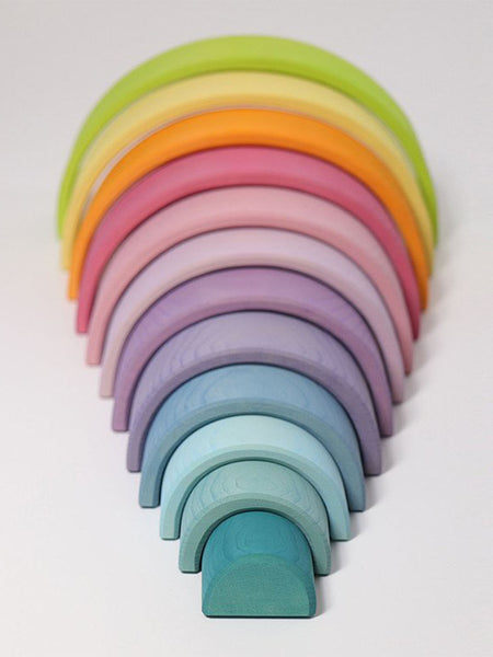 Large wooden rainbow 12-pieces