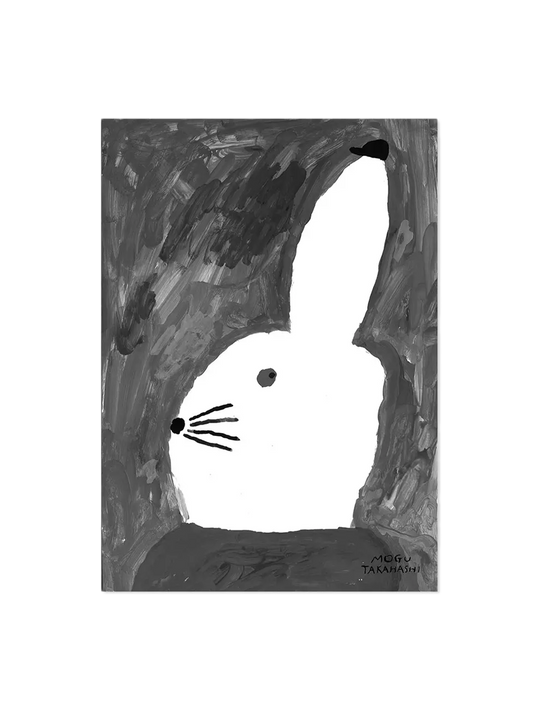 Rabbit with small hat poster
