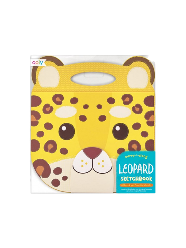 carry along sketchbook leopard