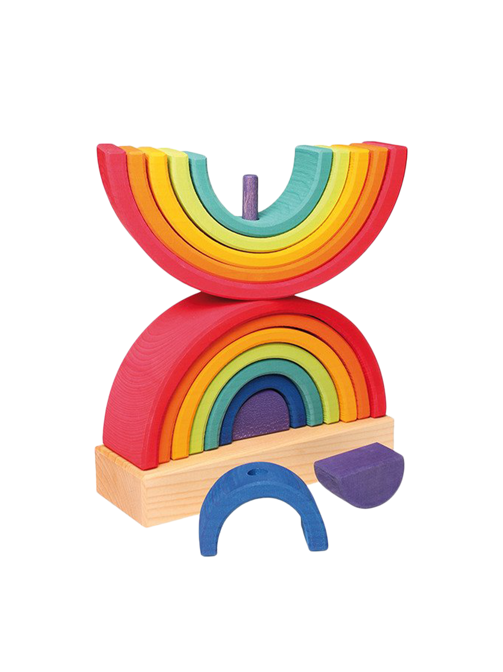 wooden jigsaw puzzle 2 Rainbows