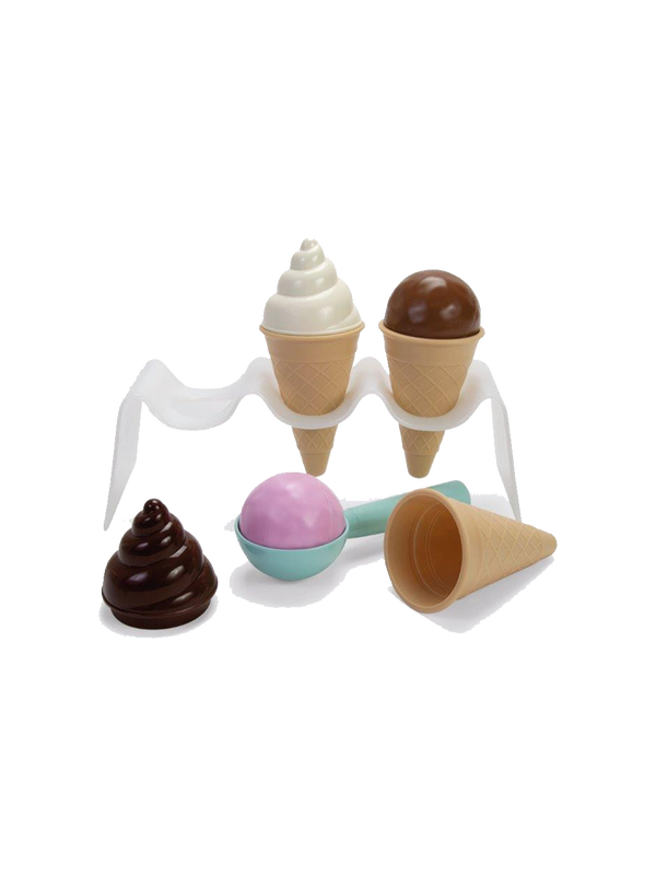 Bio plastic ice cream set