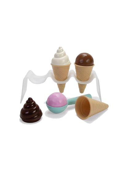 Bio plastic ice cream set