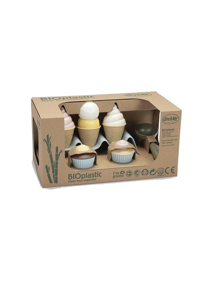 Bio plastic ice cream set