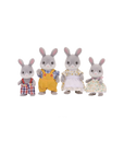 Miniature animal family cottontail rabbit