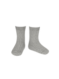 calcetines cortos de canalé de algodón