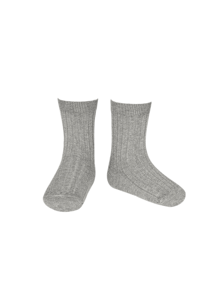 cotton rib short socks