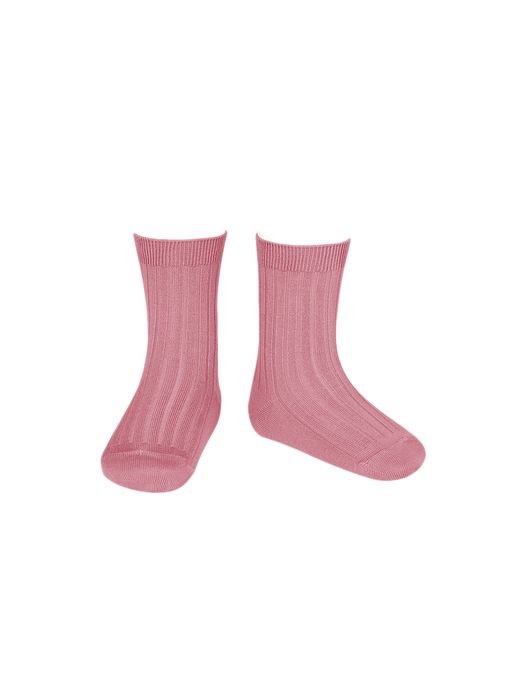 calcetines cortos de canalé de algodón tamarisk