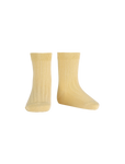calcetines cortos de canalé de algodón banana