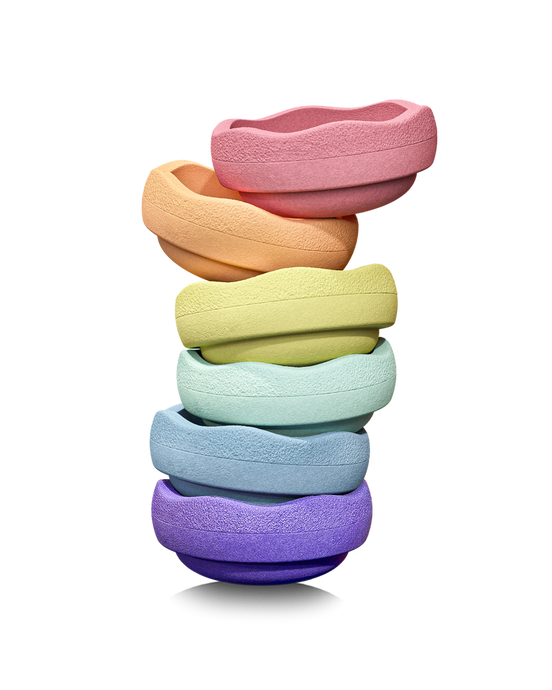 stapelstein pastel colors set 6 pastel