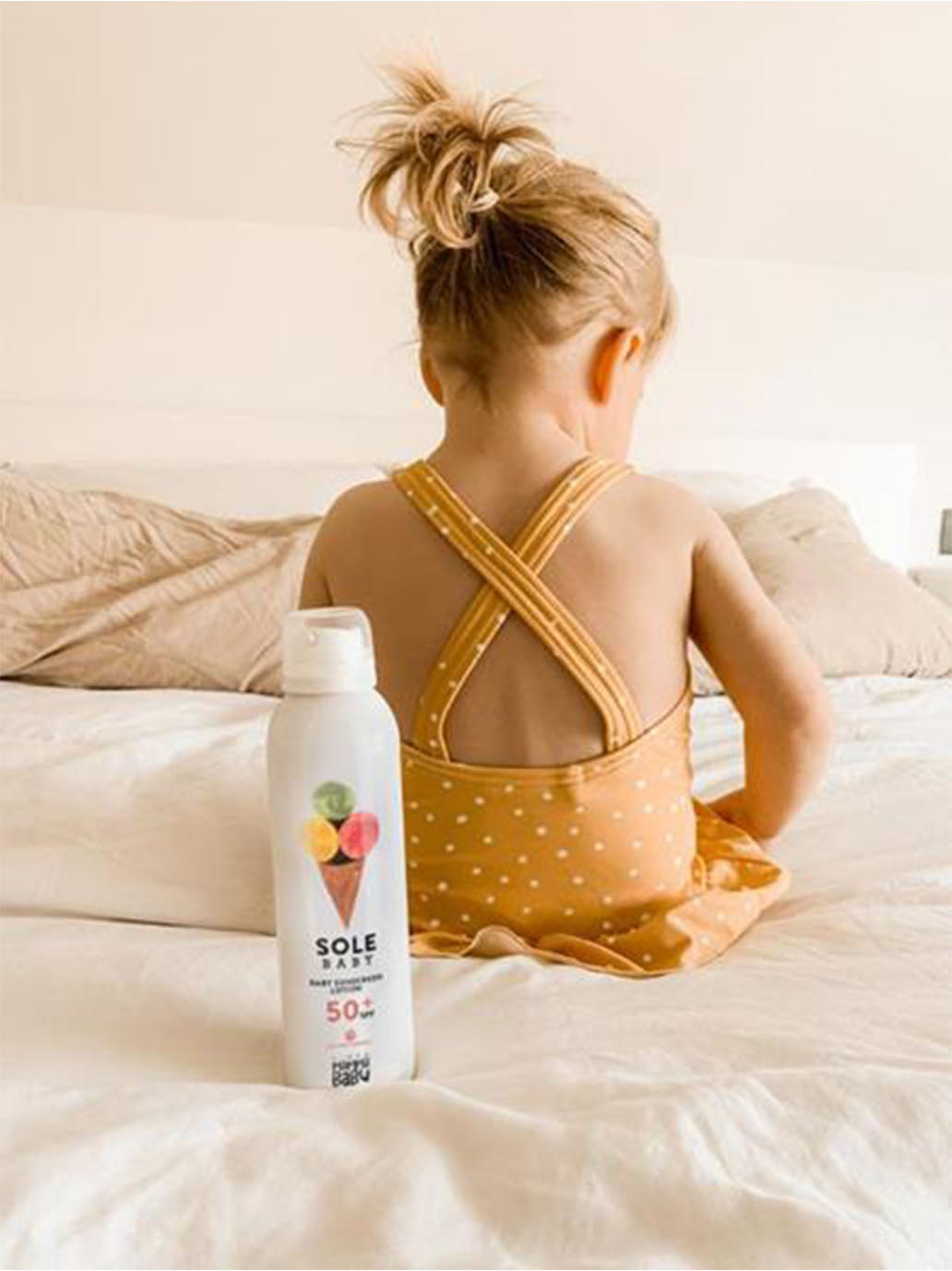 SPF 50+ Baby Albertino sunscreen spray