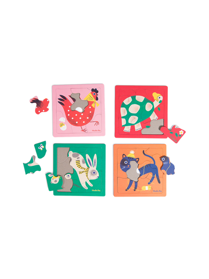 baby puzzles 4 animals