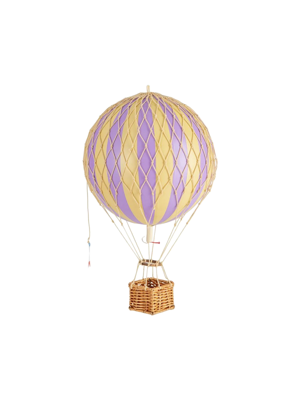 Móvil decorativo con globo aerostático lavender