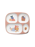 4-rooms melamine plate