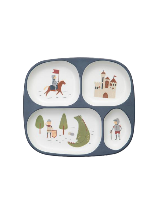 4-rooms melamine plate dragon tales