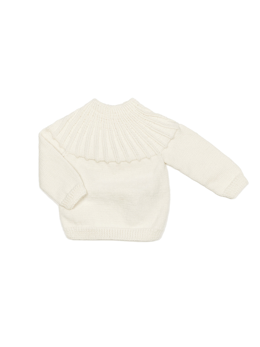 maglione vintage in lana merino Danka milk