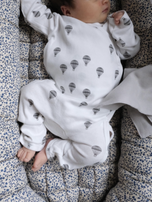 Newborn Onesie organic cotton wrap pajamas parachute