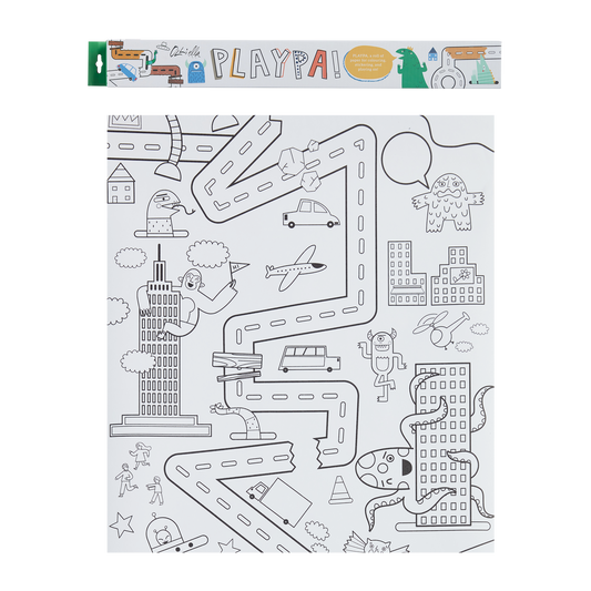 Playpa coloring book on a roll