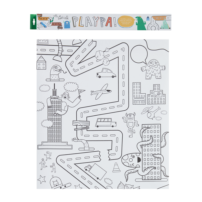 Playpa coloring book on a roll monsters