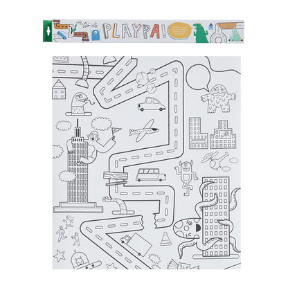 Playpa coloring book on a roll