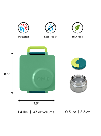 Fiambrera OmieBox con termo y compartimentos