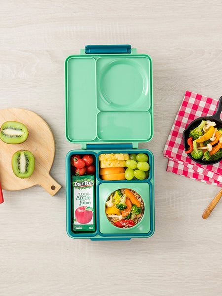 OmieBox lunchbox with thermos and compartments