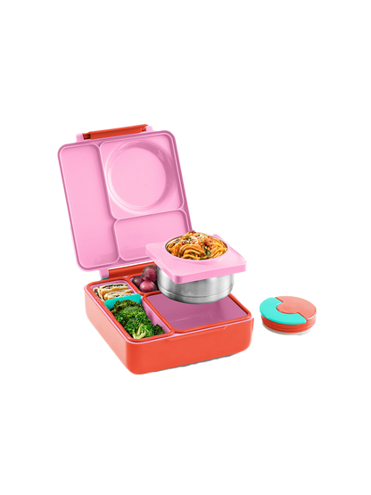 OmieBox lunchbox with thermos and compartments