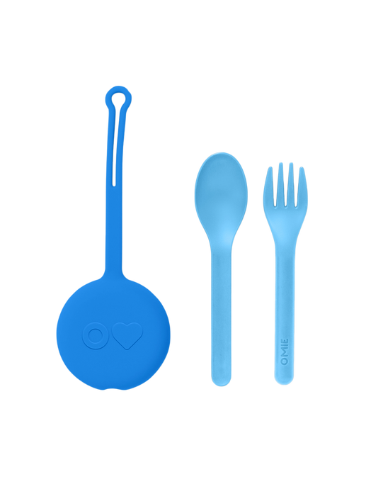 OmiePod pendant with cutlery capri blue