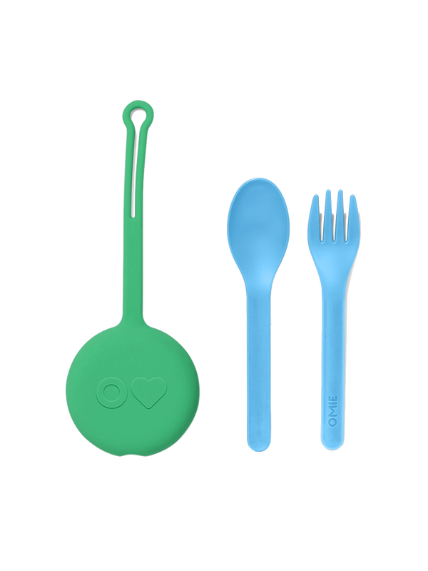 OmiePod pendant with cutlery mint green